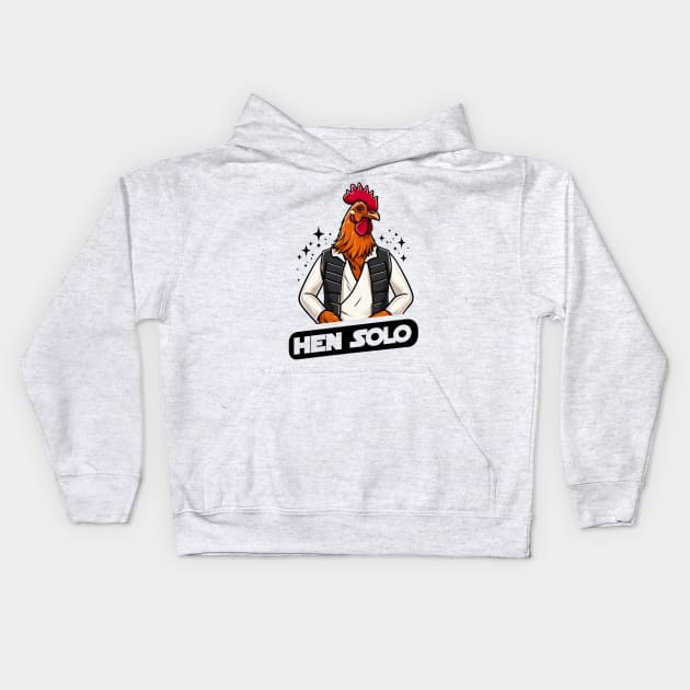 Hen Solo Kids Hoodie by Shawn's Domain